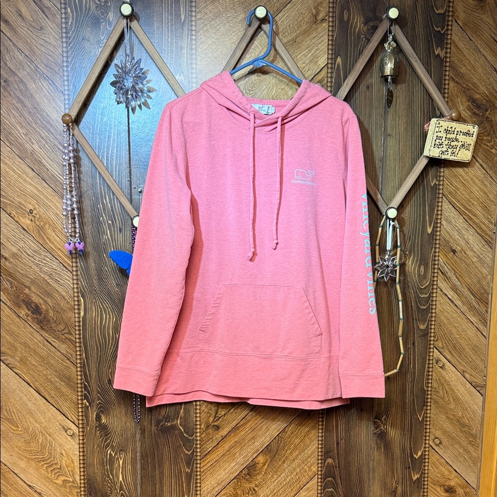 Vineyard Vines Coral Pink Hoodie Sweatshirt